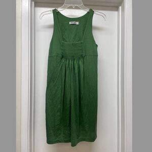 JIL SANDER Green Tank Dress Cover Up Made in Italy READ
